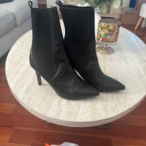 MIA Black Heeled Ankle Boots